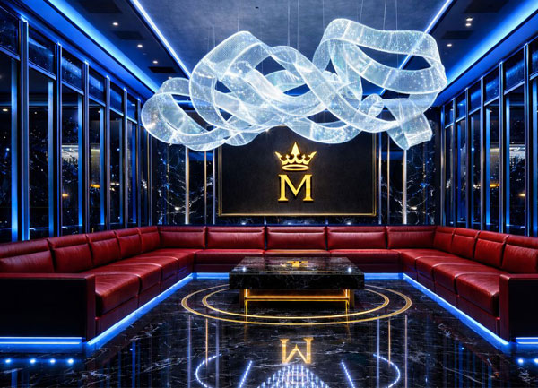 Thiết kế phòng karaoke KTV luxury trần nghệ thuật tại Bình Dương