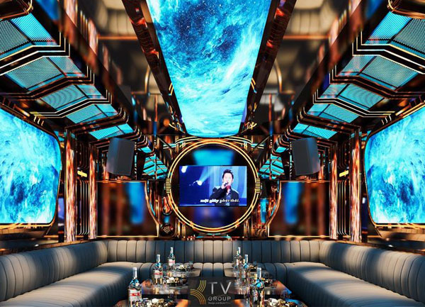 Thiết kế phòng karaoke chủ đề vũ trụ tại Tây Ninh,kinh nghiệm