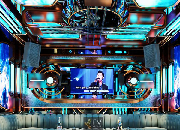 Thiết Kế Karaoke Chủ Đề Vũ Trụ Galaxy Hiện Đại Tại Biên Hòa