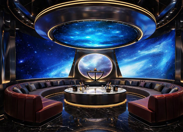 Thiết Kế Karaoke Chủ Đề Không Gian Galaxy Sang Trọng Tại Long An