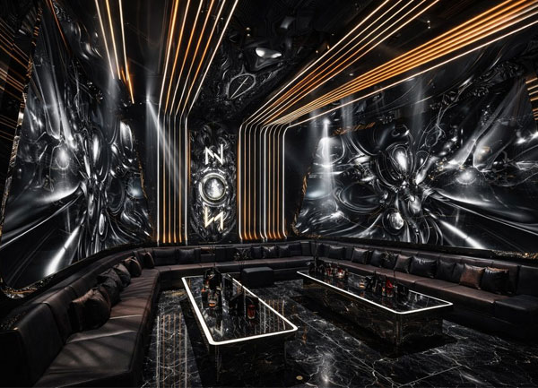 Thiết Kế Karaoke KTV Ánh Sáng Kim Loại Cao Cấp Tại Đồng Tháp