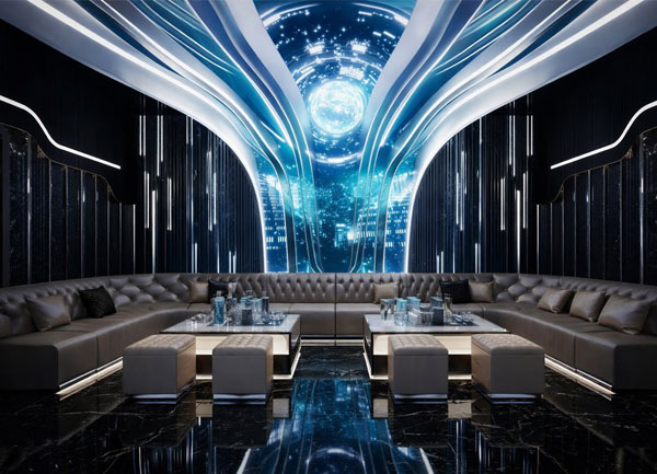 Thiết Kế Karaoke Futuristic Galaxy Tại An Giang | Thi công