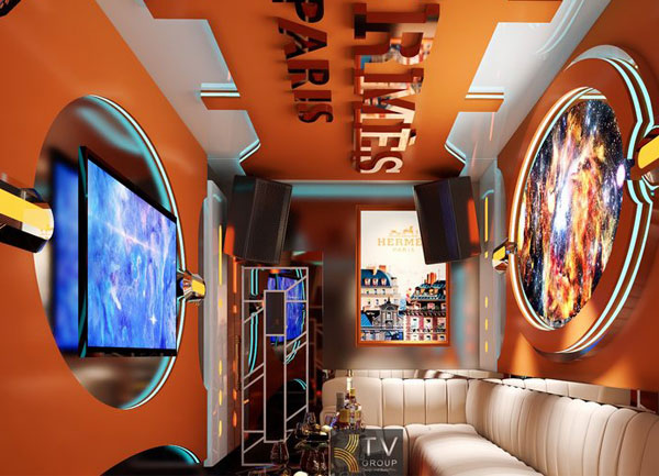 Thiết Kế Karaoke Chủ Đề Hermès Paris Sang Trọng Tại TPHCM