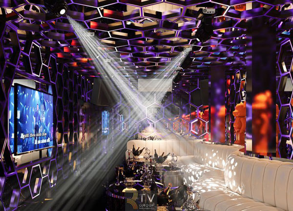 Thiết Kế Karaoke KTV Phong Cách Tương Lai Tổ Ong Tại TP.HCM