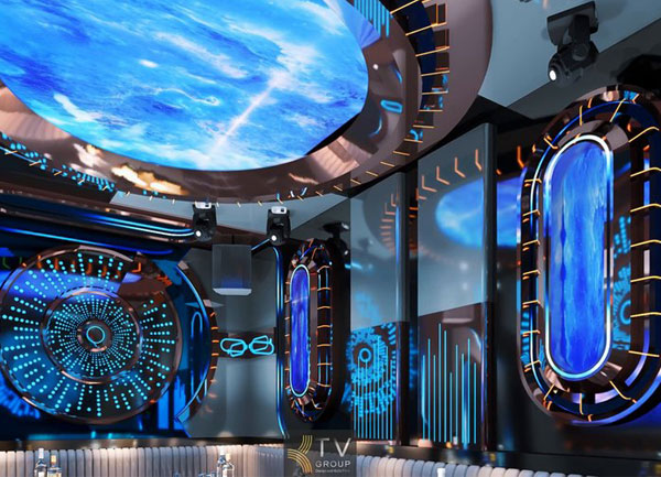 Thi công karaoke tại Bình Dương phong cách công nghệ ánh sáng 3D