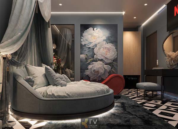 Thiết Kế Thi Công Khách Sạn Phong Cách Romantic tại TPHCM