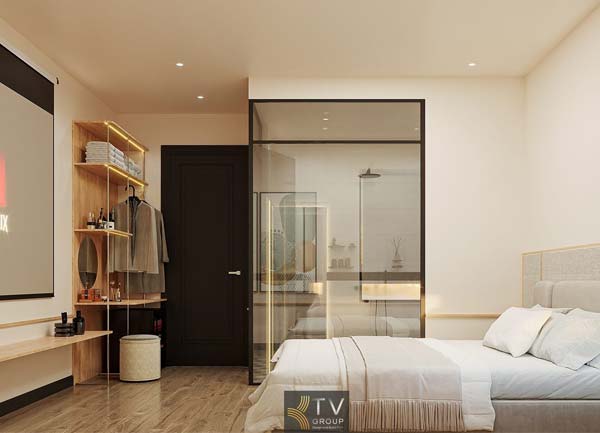 Thiết kế thi công phòng khách sạn hiện đại tối ưu công năng