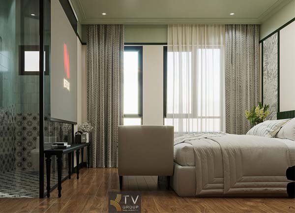 Thiết kế thi công phòng khách sạn phong cách hiện đại tinh tế