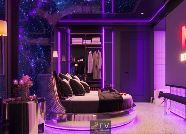 Thiết kế khách sạn concept không gian vũ trụ đêm đầy sao thu hút