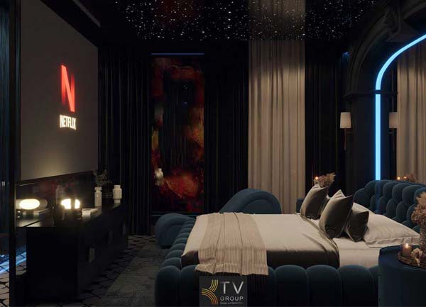 Thiết kế thi công khách sạn phong cách Galaxy Luxury huyền ảo