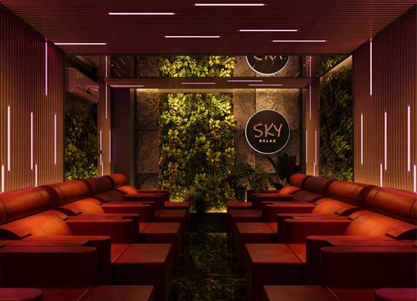 Thiết kế phòng chờ massage tầng 1 phong cách Luxury ambient