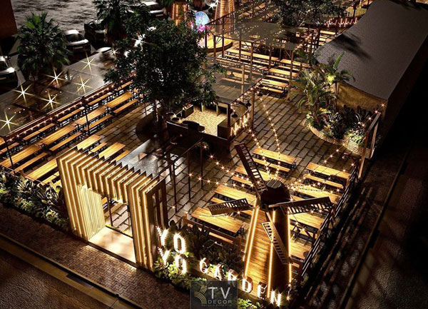 Thiết kế thi công nhà hàng Beer Food Garden