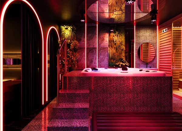 Thiết Kế Thi Công Phòng Massage VIP Jacuzzi LED tại TPHCM