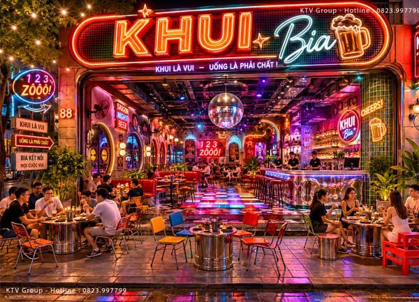 Thiết Kế Thi Công Beer Club Hiện Đại Không Gian Check-in Độc Đáo