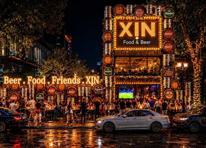 Dự Án Thiết kế thi công Beer Garden Food Music tại TPHCM