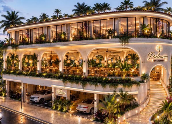 Thiết Kế Thi Công Nhà Hàng Tropical Resort Luxury Tại TPHCM