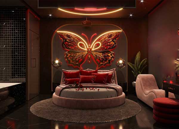 Thiết kế khách sạn chủ đề tình yêu Concept Butterfly Dream