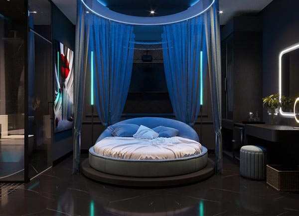 Thiết Kế Phòng Khách Sạn Chủ Đề Tình Yêu Modern Romantic